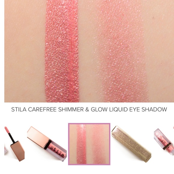 stilla Other - Stilla Carefree-shade. Shimmer & Shine liquid eyeshadow in shimmering pink/coral